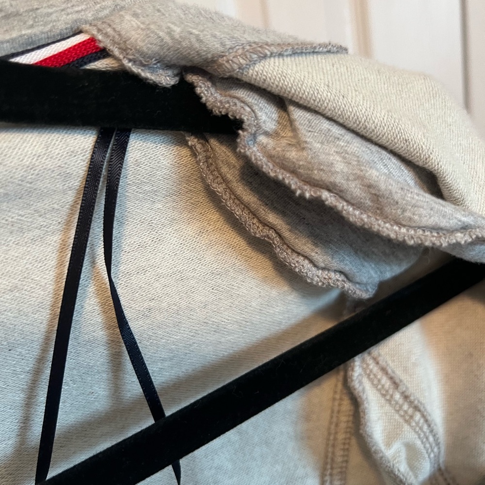 Vintage Tommy Hilfiger Heather Gray Military-Style Jacket - Picture 7 of 8